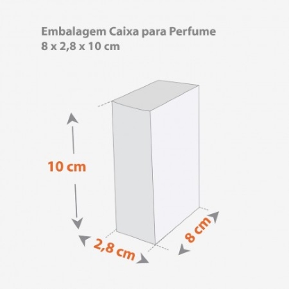 Embalagem para Perfume (8 x 2,8 x 10 cm ) Personalizada