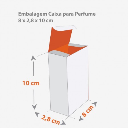 Embalagem para Perfume (8 x 2,8 x 10 cm ) Personalizada