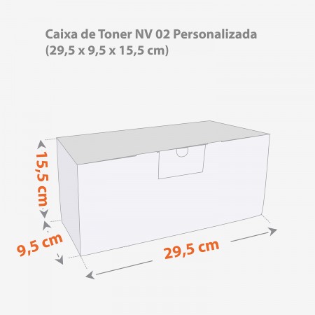 Caixa de Toner NV 02 (29,5 x 9,5 x 15,5 cm) Personalizada