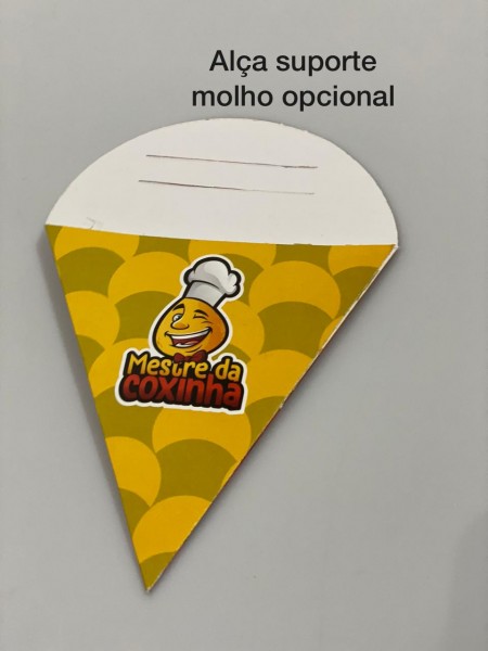 Cone c/ suporte de molho Médio - Personalizado