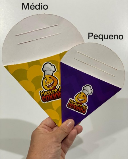 Cone c/ suporte de molho Médio - Personalizado