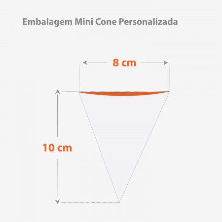 Embalagem Mini Cone Personalizada