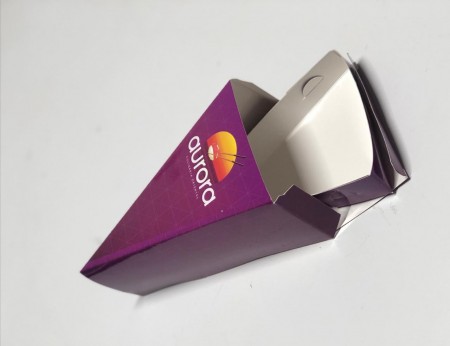 Embalagem Caixa de Temaki p/ Viagem com Berço (16,7 x 10 x 6 cm) Personalizada