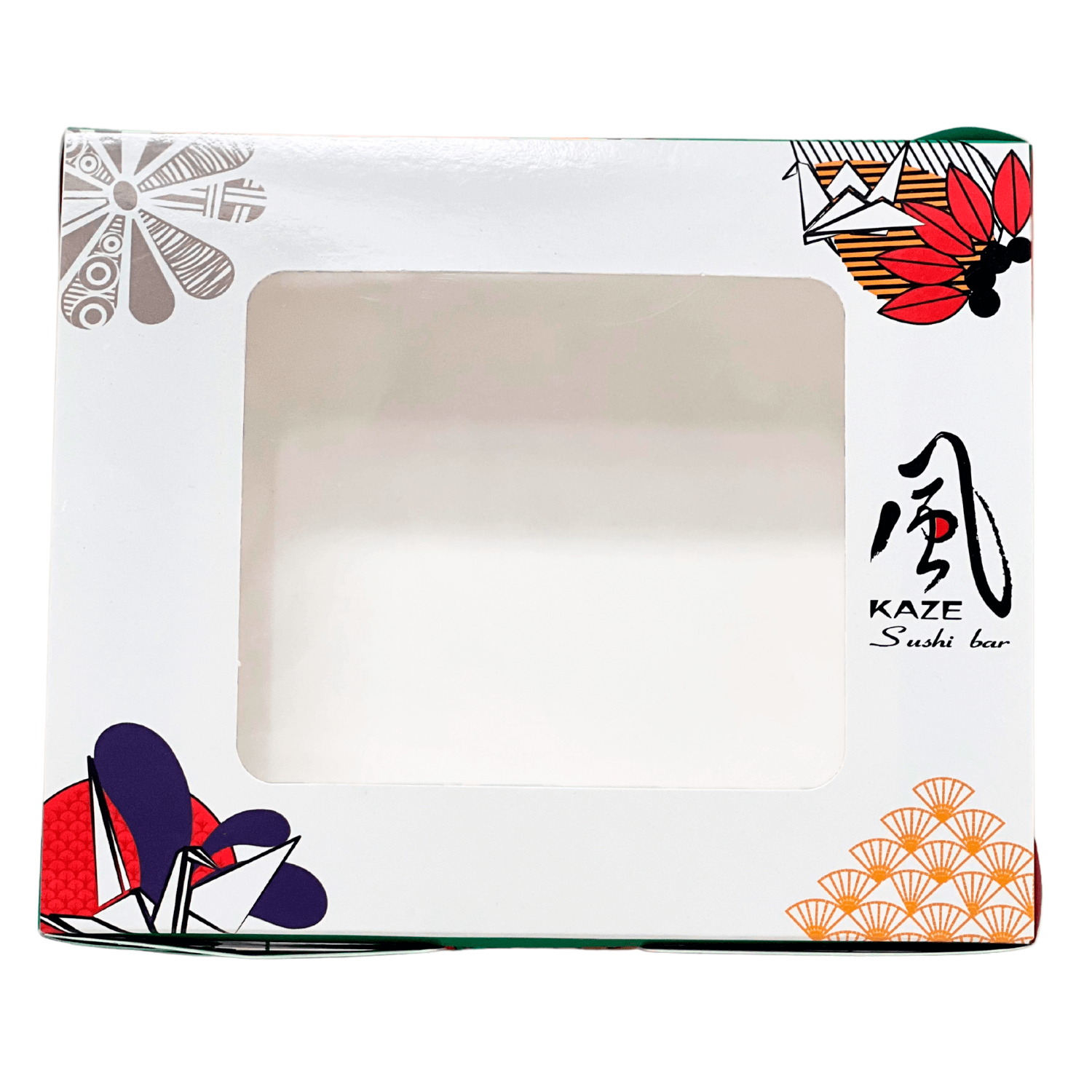 Embalagem Caixa sushi, sashimi e combinados M (20 x 18 x 4 cm) Laminada Personalizado
