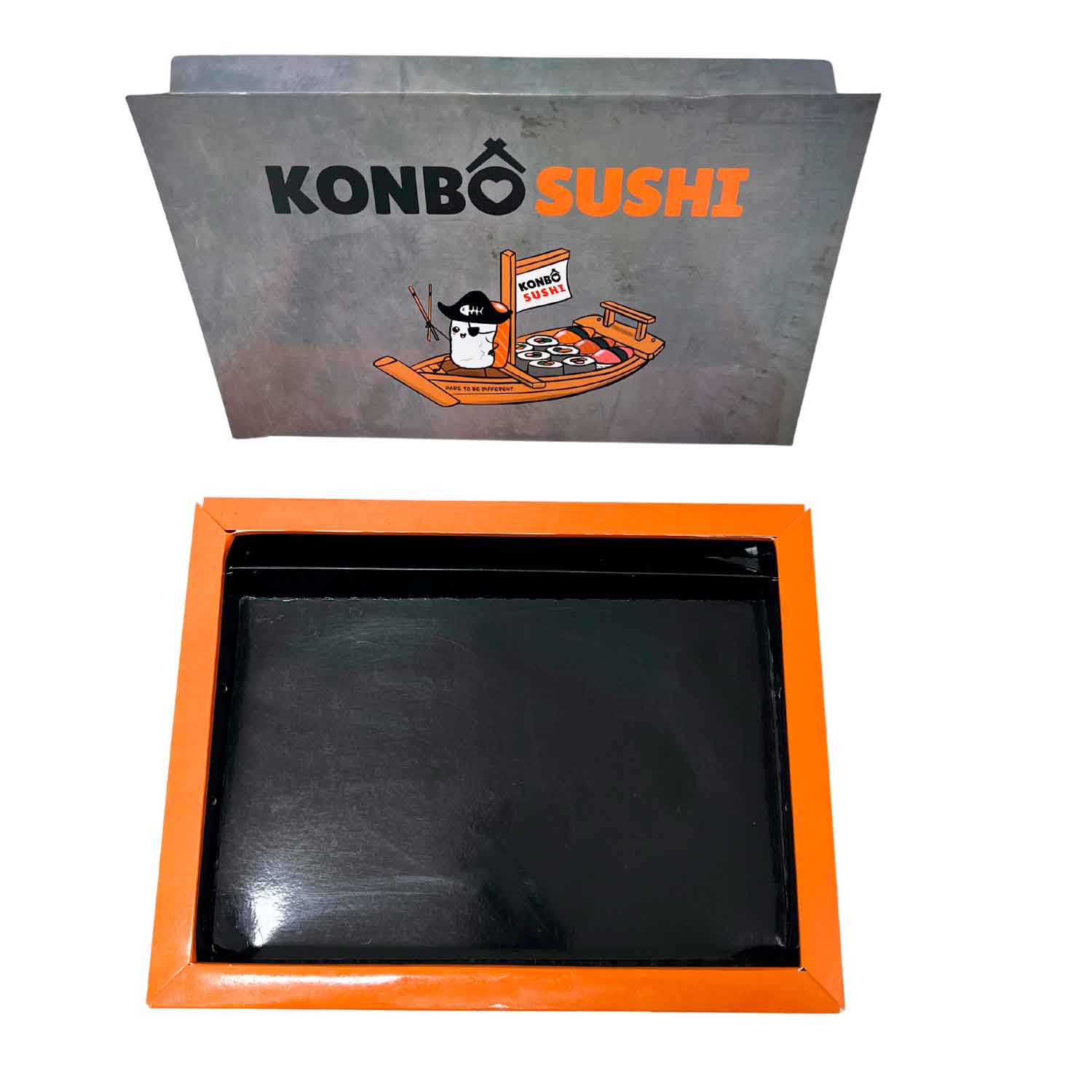 Embalagem p/ sushi, sashimi e combinados (30 x 23 x 4 cm) c/ Berço e Tampa removivel Personalizado