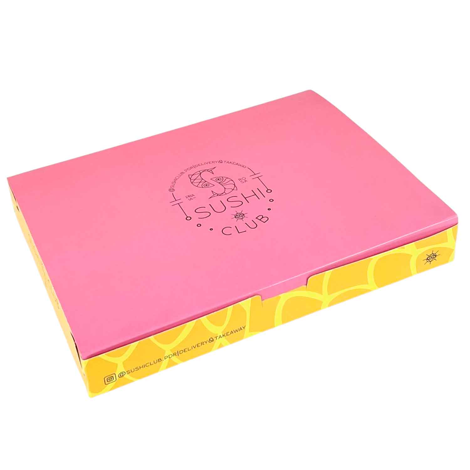 Embalagem p/ sushi, sashimi e combinados (30 x 23 x 4 cm) Personalizado
