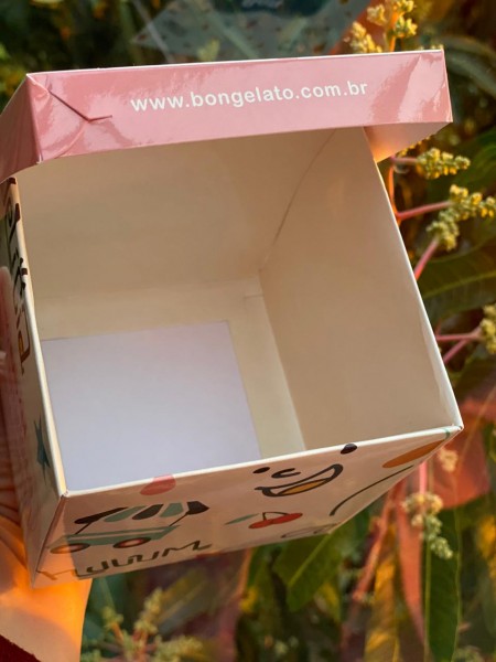 Embalagem para Açai, Sorvete (11 x 11 x 11cm ) Personalizada