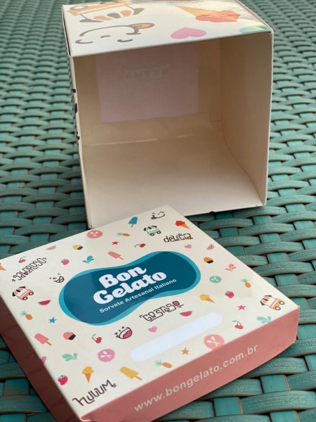 Embalagem para Açai, Sorvete (11 x 11 x 11cm ) Personalizada