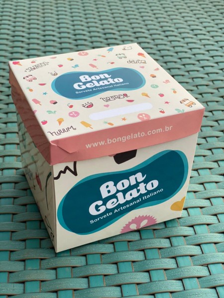Embalagem para Açai, Sorvete (11 x 11 x 11cm ) Personalizada