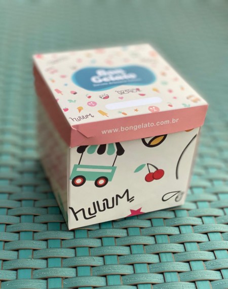 Embalagem para Açai, Sorvete (11 x 11 x 11cm ) Personalizada