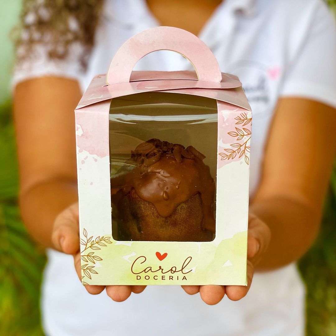 Embalagem para Mini Bolo (11 x 11 x 11,5 cm) Personalizado