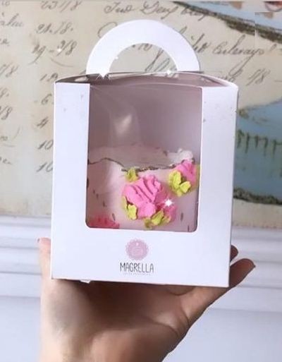 Embalagem para Mini Bolo (11 x 11 x 11,5 cm) Personalizado