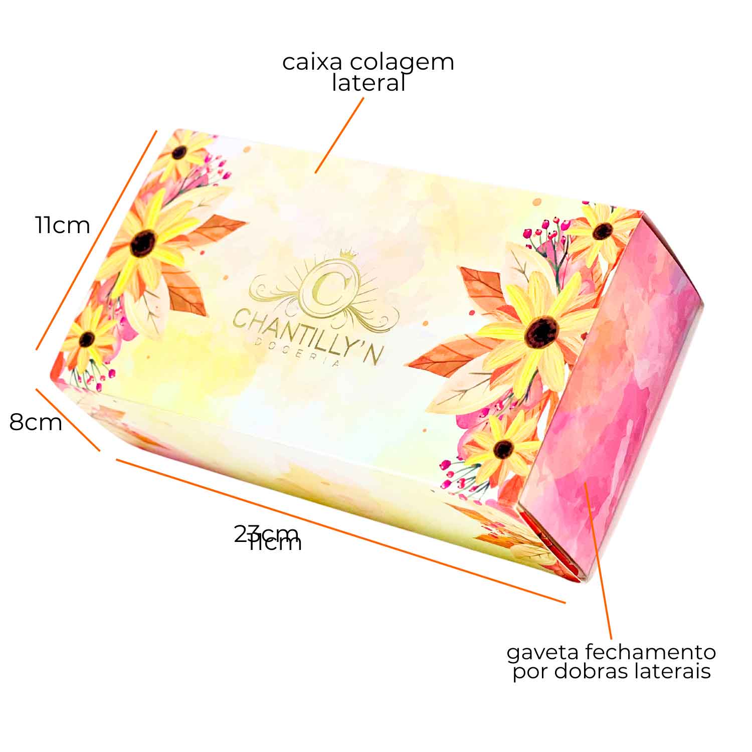 Embalagem Gaveta Multiuso (23 x 11 x 8 cm) Personalizada