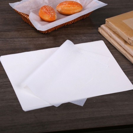 Papel Antigordura para Alimentos (30 x 34 cm) Lisa Branca – 500 folhas