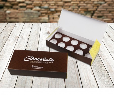 Embalagem para 10 Brigadeiros (21 x 9 x 4 cm) Personalizado