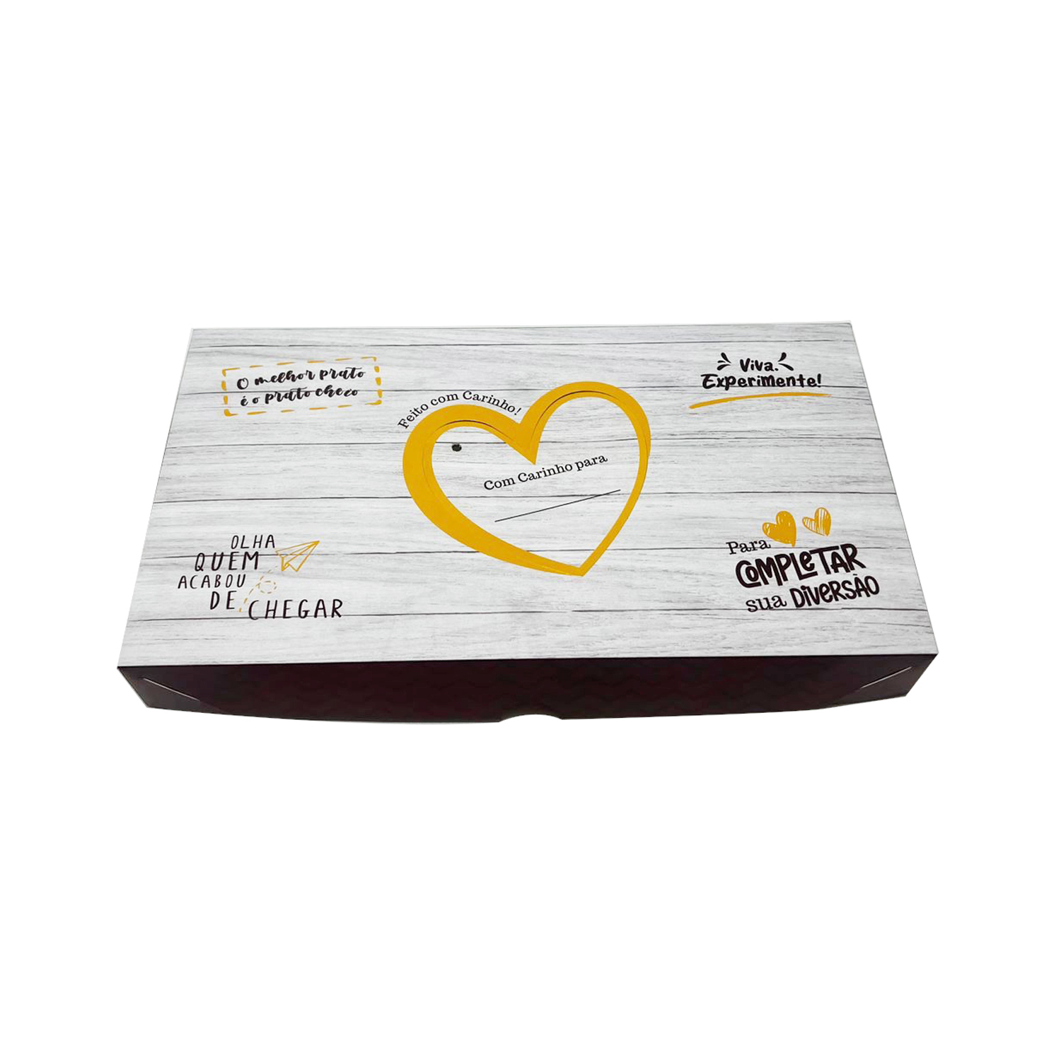 Caixa p/ até 50 Docinhos ou Salgadinhos MT205 (34 x 18,5 x 4 cm) - 25 Unidades
