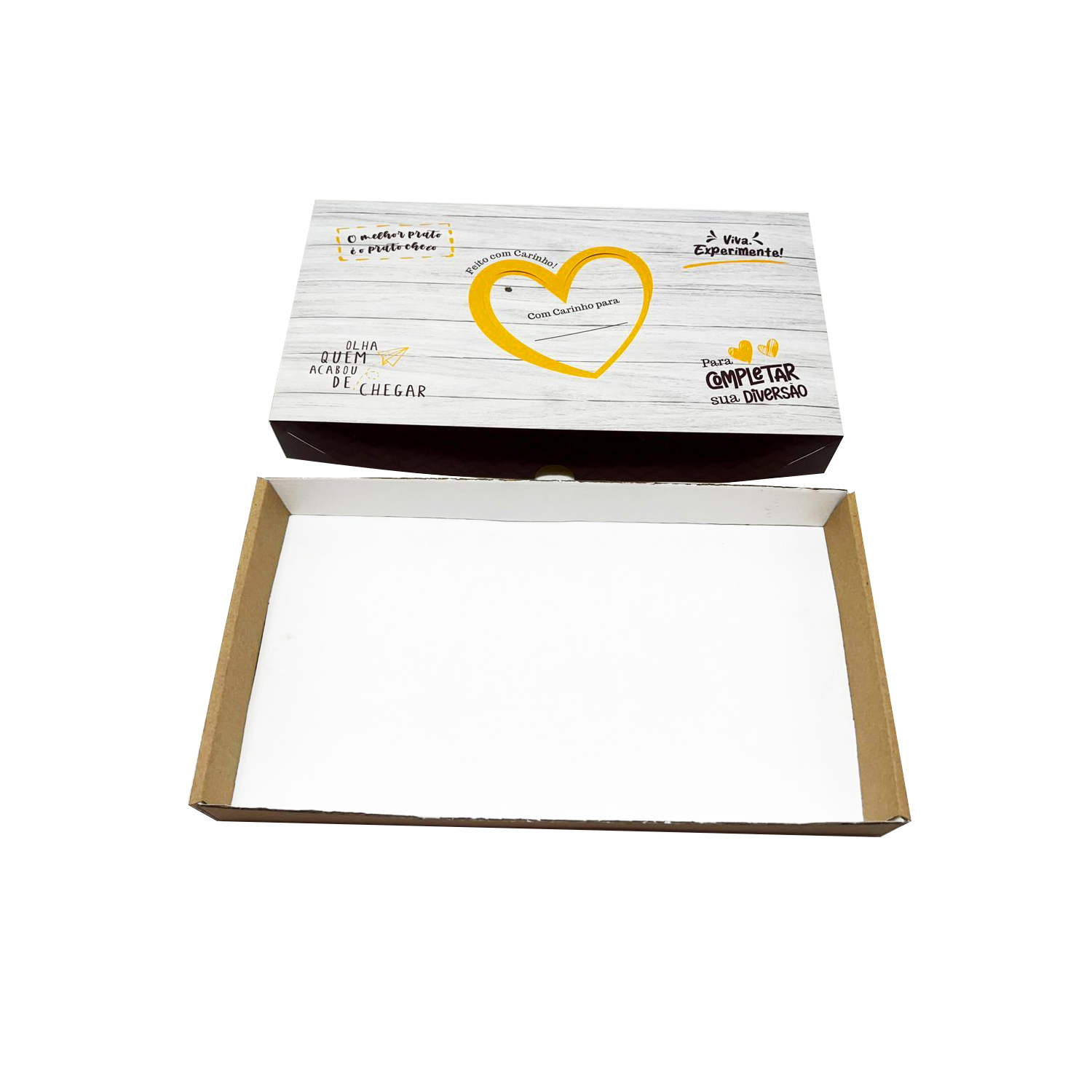 Caixa p/ até 50 Docinhos ou Salgadinhos MT205 (34 x 18,5 x 4 cm) - 25 Unidades