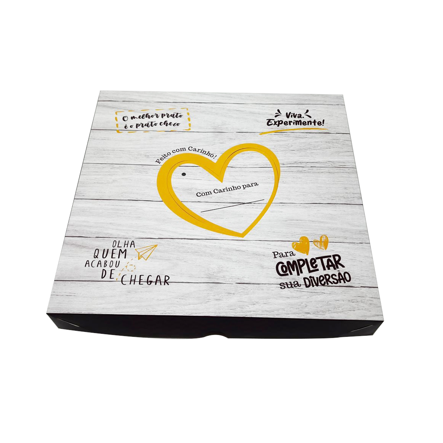 Caixa p/ até 100 Docinhos ou Salgadinhos MT206 (33,5 x 32 x 4 cm) - 25 unidades
