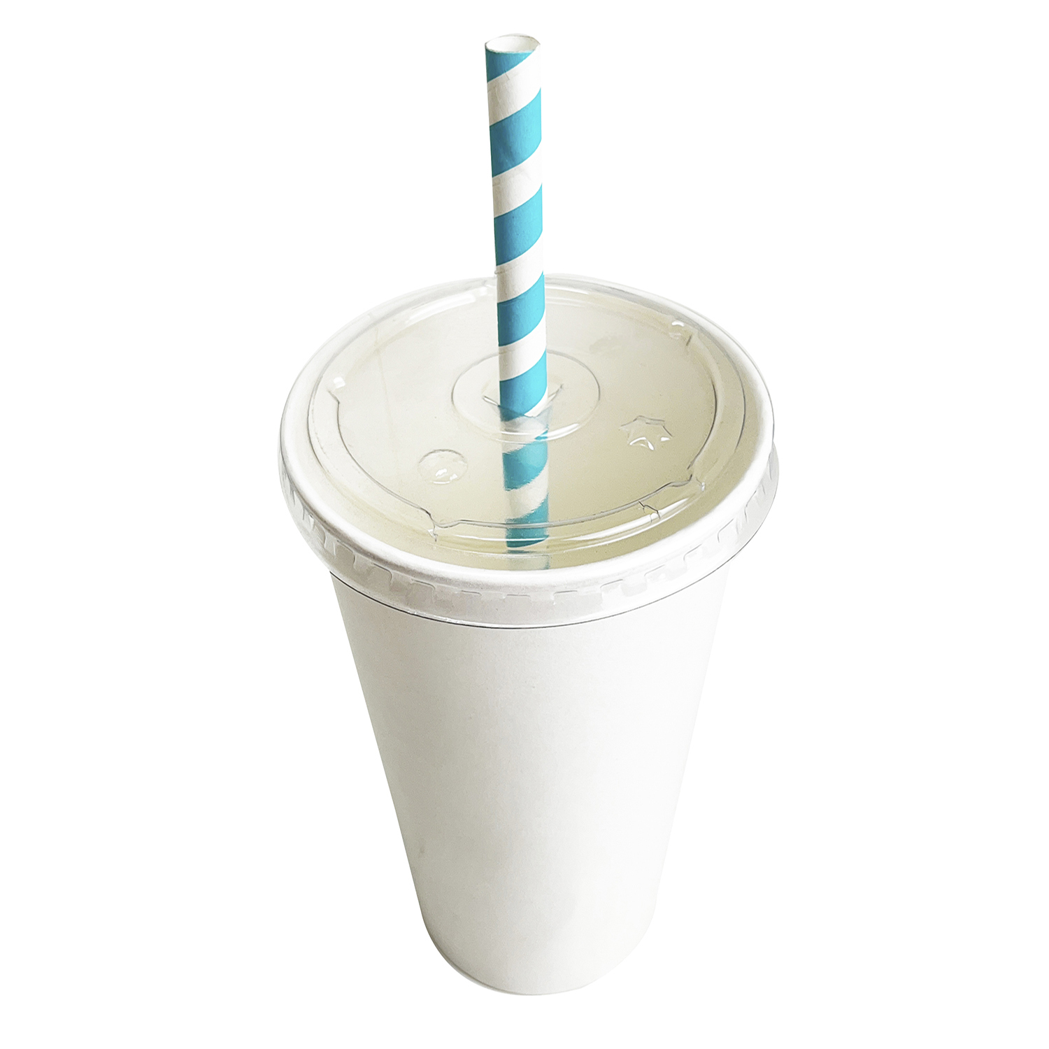 Tampa para copo 440/500 ml com furo p/ Canudo