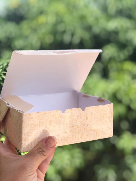 Embalagem AntiVazamento Delivery Pequena (15 x 10 x 5,5 cm) Personalizada