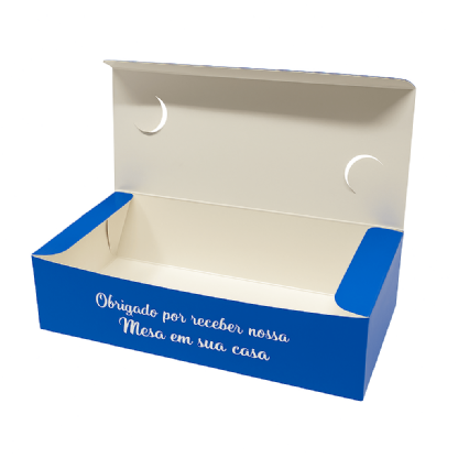 Embalagem Delivery Antivazamento com tampa (20 x 9 x 5cm) Personalizada