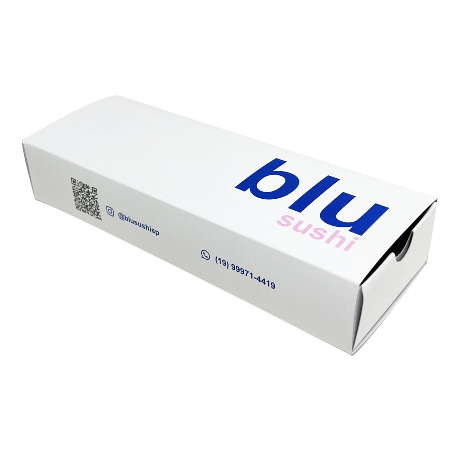 Embalagem Gaveta p/ sushi, sashimi e combinados c/ laminação interna (23 x 8 x 4 cm) Personalizada