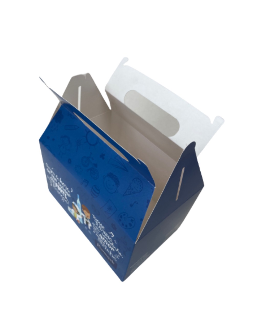 Kit Lanche - Embalagem maleta p/ Lanche Multiuso (16,5 x 11 x 9,5 cm) c/ Alça Personalizada