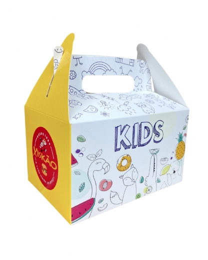 Kit Lanche - Embalagem maleta p/ Lanche Multiuso (16,5 x 11 x 9,5 cm) c/ Alça Personalizada