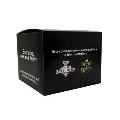 Embalagem Para Lanche Gourmet Plus Empilhavel (12,5 x 12,5 x 9 cm) Personalizada