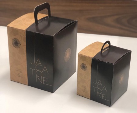 Embalagem para Mini Panetone (10 x 10 x 12 cm) Personalizada